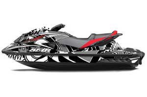 Sea Doo GTI / GTR / GTS Sitdown Jet Ski Graphic Kit - 2011-2018 Conspiracy White