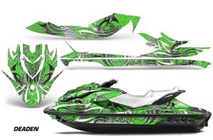 Sea Doo GTI / GTR / GTS Sitdown Jet Ski Graphic Kit - 2011-2018 Deaden Green