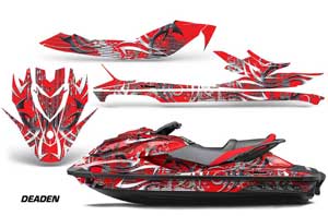Sea Doo GTI / GTR / GTS Sitdown Jet Ski Graphic Kit - 2011-2018 Deaden Red