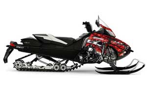Ski Doo Rev XR Sled Graphic Kit - 2013-2018 Reaper Red