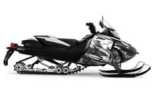 Ski Doo Rev XR Sled Graphic Kit - 2013-2018 Carbon X White