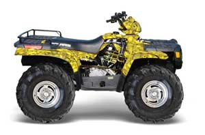 Polaris Sportsman 400 / 500 / 600 / 700 ATV Graphic Kit - 1995-2004 Reaper Yellow