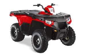 Polaris Sportsman 800 / 500 ATV Graphic Kit - 2005-2010 Silver Star - Reloaded Red