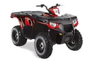 Polaris Sportsman 800 / 500 ATV Graphic Kit - 2005-2010 Tribal Flames Red