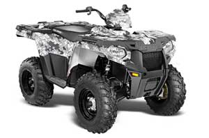 Polaris Sportsman 325ETX / 450 / 570 ATV Graphic Kit - 2014-2017 Camoplate White
