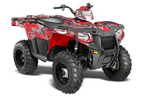 Polaris Sportsman 325ETX / 450 / 570 ATV Graphic Kit - 2014-2017 Deaden Red