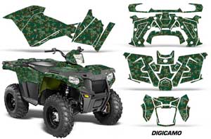 Polaris Sportsman 325ETX / 450 / 570 ATV Graphic Kit - 2014-2017 Digi Camo Green