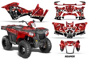 Polaris Sportsman 325ETX / 450 / 570 ATV Graphic Kit - 2014-2017 Reaper Red