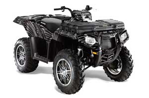 Polaris Sportsman 550 / 850 / 850SP / 1000 ATV Graphic Kit - 2009-2016 Skulls and Hammers Silver
