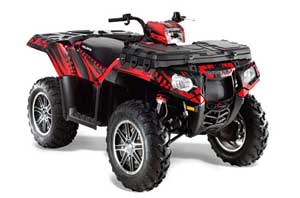 Polaris Sportsman 550 / 850 / 850SP / 1000 ATV Graphic Kit - 2009-2016 Nuke Red