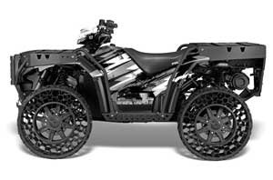 Polaris Sportsman WV850 ATV Graphic Kit - 2012-2015 Attack Silver