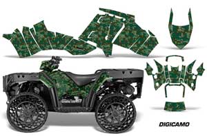 Polaris Sportsman WV850 ATV Graphic Kit - 2012-2015 Digi Camo Green