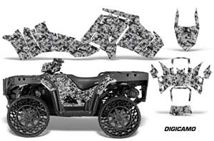 Polaris Sportsman WV850 ATV Graphic Kit - 2012-2015 Digi Camo Silver