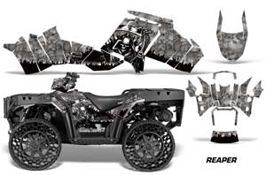 Polaris Sportsman WV850 ATV Graphic Kit - 2012-2015 Reaper Silver