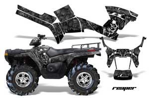 Polaris Sportsman 800 / 500 ATV Graphic Kit - 2005-2010 Reaper Black