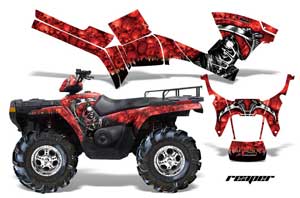 Polaris Sportsman 800 / 500 ATV Graphic Kit - 2005-2010 Reaper Red