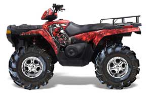 Polaris Sportsman 800 / 500 ATV Graphic Kit - 2005-2010 Reaper Red