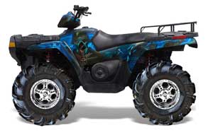 Polaris Sportsman 800 / 500 ATV Graphic Kit - 2005-2010 Zombie Trooper Blue