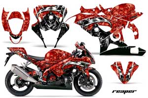 Suzuki GSXR 1000 Graphic Kit - 2005-2006 Reaper Red