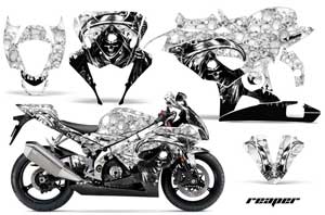 Suzuki GSXR 1000 Graphic Kit - 2005-2006 Reaper White