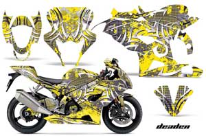 Suzuki GSXR 1000 Graphic Kit - 2005-2006 Deaden Yellow