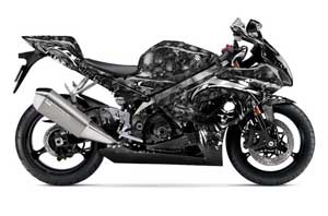 Suzuki GSXR 1000 Graphic Kit - 2005-2006 Reaper Black