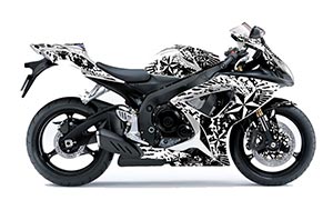 Suzuki GSXR 600 / 750 Graphic Kit - 2006-2007 Northstar White