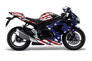 Suzuki GSXR 600 / 750 Graphic Kit - 2008-2010 Stars n Stripes