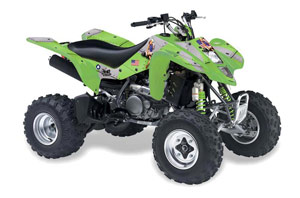 Kawasaki KFX 400 ATV Graphic Kit - 2003-2008 T Bomber Green