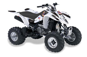 Suzuki LTZ 400 ATV Graphic Kit - 2003-2008 T Bomber White