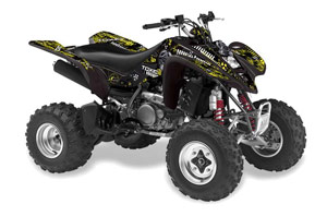 Suzuki LTZ 400 ATV Graphic Kit - 2003-2008 Toxicity Black