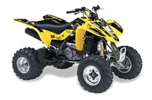 Suzuki LTZ 400 ATV Graphic Kit - 2003-2008 Toxicity Yellow