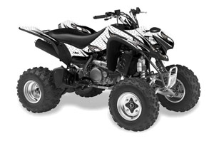 Suzuki LTZ 400 ATV Graphic Kit - 2003-2008 Tribal Flames Black