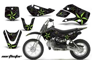 Suzuki RM 65 Dirt Bike Graphic Kit - All Years NorthStar Black