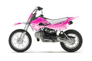 Suzuki DRZ 110 Dirt Bike Graphic Kit - All Years Starlett Pink