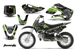 Suzuki DRZ 110 Dirt Bike Graphic Kit - All Years Toxicity Green
