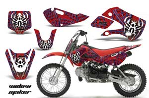 Suzuki DRZ 110 Dirt Bike Graphic Kit - All Years Widow Maker Blue