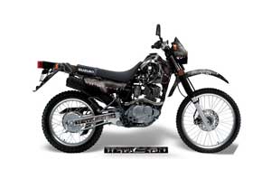 Suzuki DRZ 200 SE Dirt Bike Graphic Kit - 1996-2009 Reaper Black