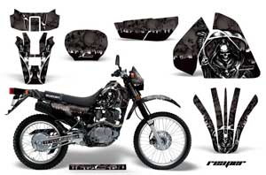 Suzuki DRZ 200 SE Dirt Bike Graphic Kit - 1996-2009 Reaper Black