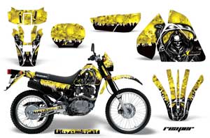 Suzuki DRZ 200 SE Dirt Bike Graphic Kit - 1996-2009 Reaper Yellow