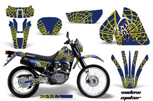 Suzuki DRZ 200 SE Dirt Bike Graphic Kit - 1996-2009 Widow Maker Yellow