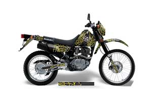 Suzuki DRZ 200 SE Dirt Bike Graphic Kit - 1996-2009 Widow Maker Yellow