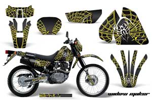 Suzuki DRZ 200 SE Dirt Bike Graphic Kit - 1996-2009 Widow Maker Yellow