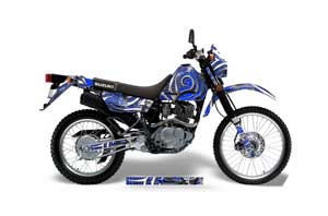 Suzuki DRZ 200 SE Dirt Bike Graphic Kit - 1996-2009 Deaden Blue