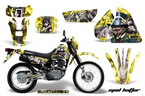 Suzuki DRZ 200 SE Dirt Bike Graphic Kit - 1996-2009 Mad Hatter Yellow