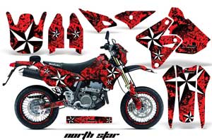 Suzuki DRZ 400 S Metal Tank Dirt Bike Graphic Kit - 2000-2018 NorthStar Red