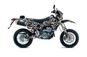 Suzuki DRZ 400 S Metal Tank Dirt Bike Graphic Kit - 2000-2018 NorthStar Silver