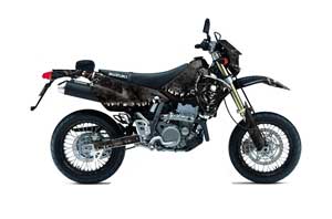 Suzuki DRZ 400 S Metal Tank Dirt Bike Graphic Kit - 2000-2018 Reaper Black