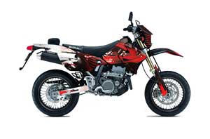 Suzuki DRZ 400 S Metal Tank Dirt Bike Graphic Kit - 2000-2018 Carbon X Red