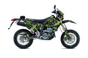 Suzuki DRZ 400 S Metal Tank Dirt Bike Graphic Kit - 2000-2018 Dog Fighter Green